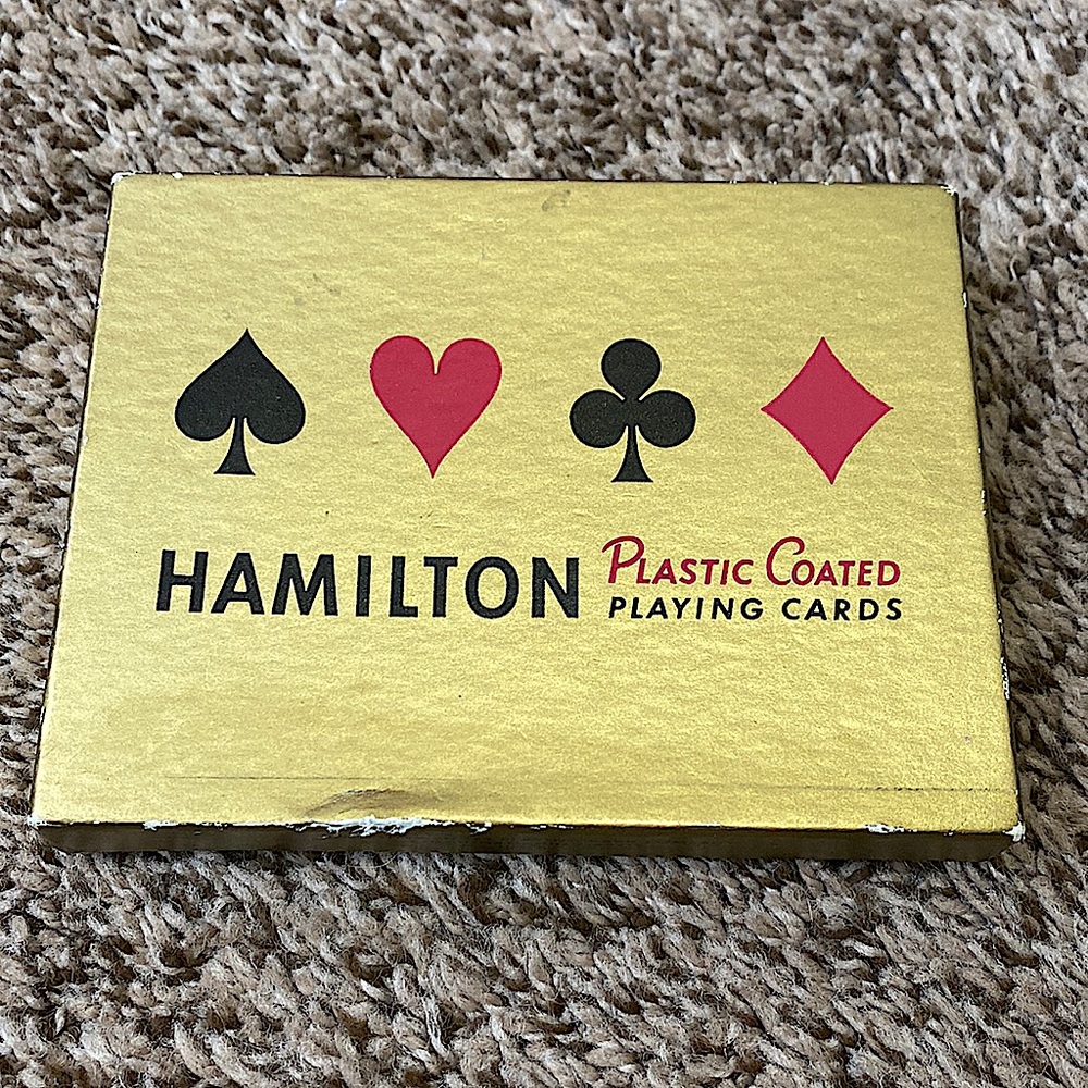Vintage Hamilton Anchor Plastic Coated Playing cards
